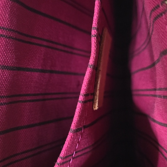 Authentic LV Louis Vuitton Monogram Neverfull MM GM Pochette Hot PINK - Picture 11 of 16